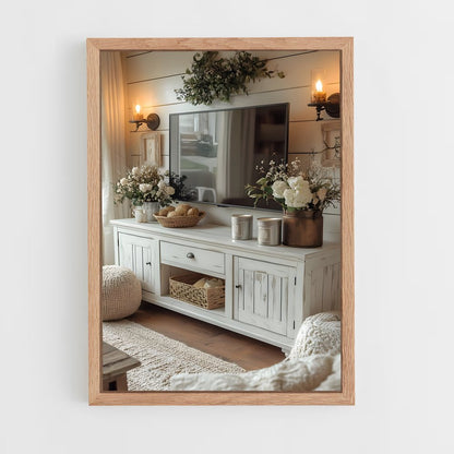 ap-tv stand-2 cadre Bois clair
