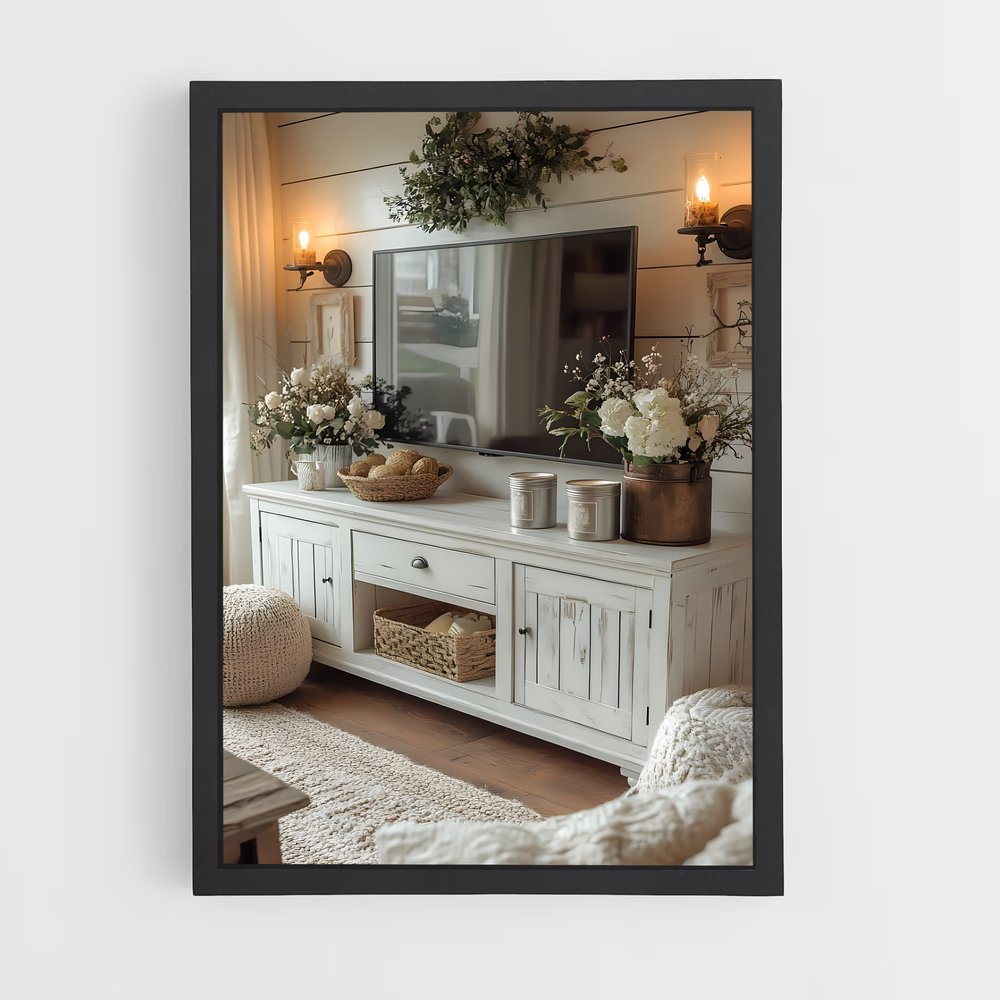 ap-tv stand-2 cadre Noir