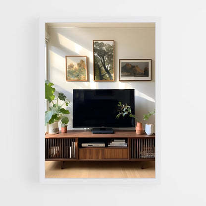 ap-tv stand-3 cadre Blanc