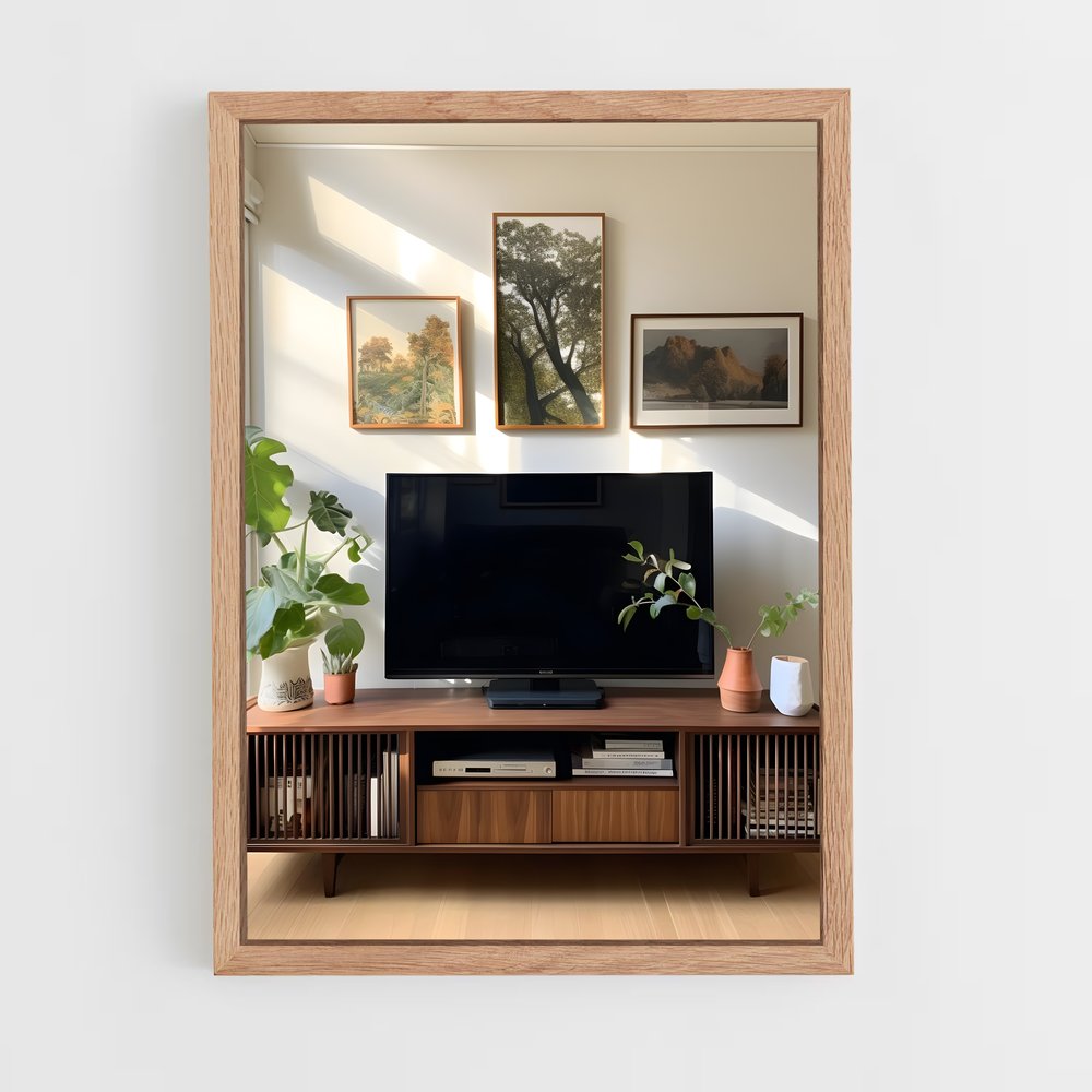 ap-tv stand-3 cadre Bois clair
