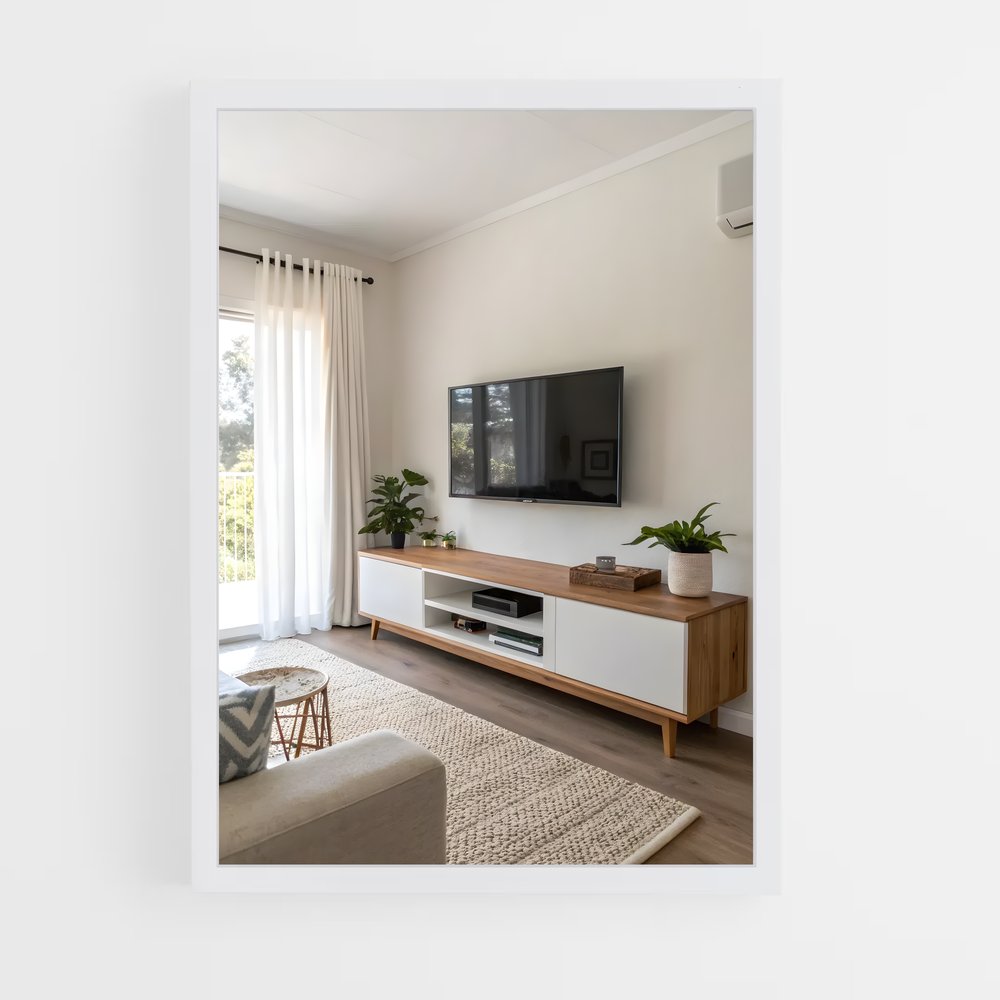 ap-tv stand-5 cadre Blanc
