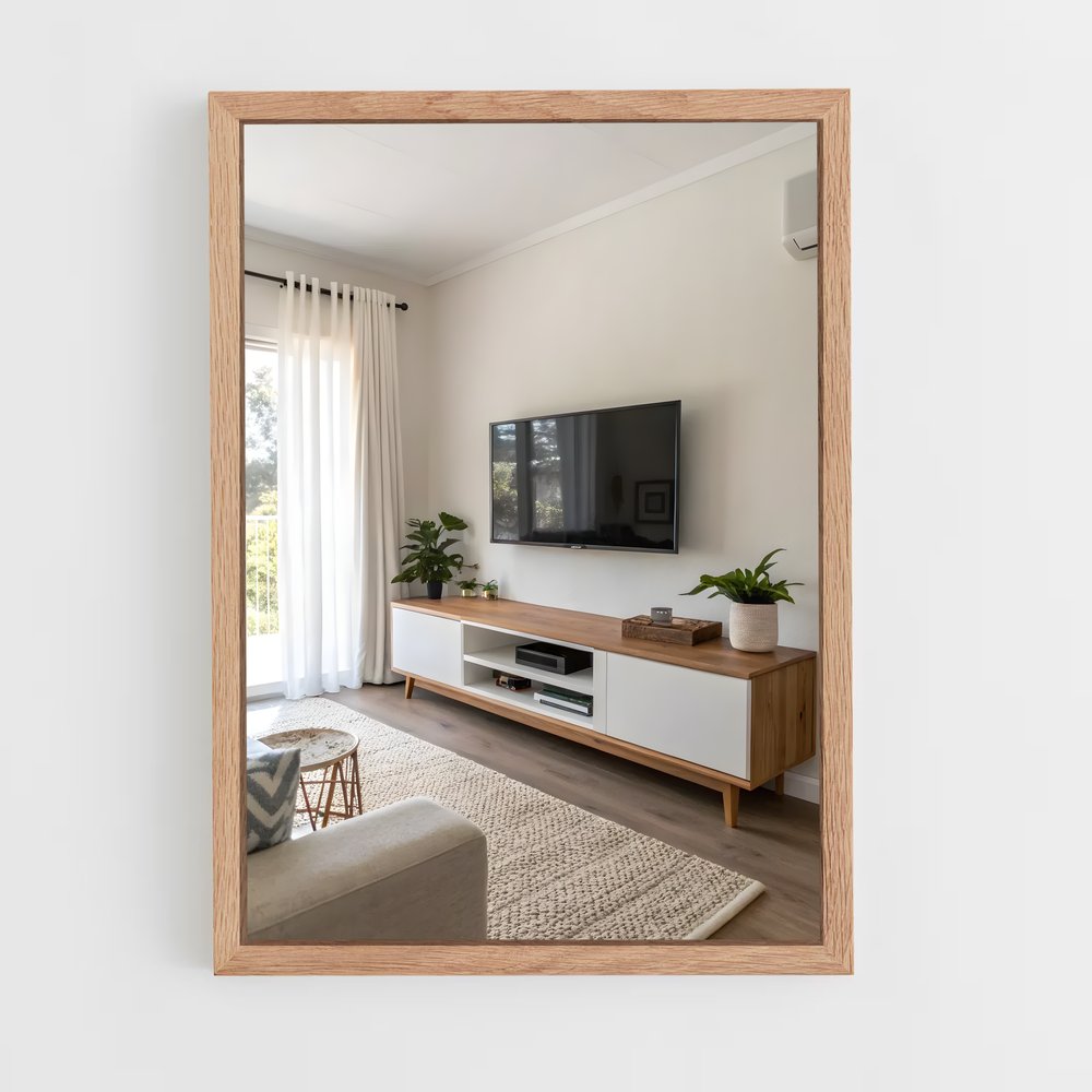 ap-tv stand-5 cadre Bois clair