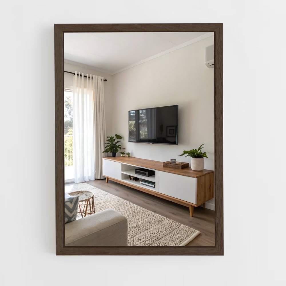 ap-tv stand-5 cadre Bois foncé