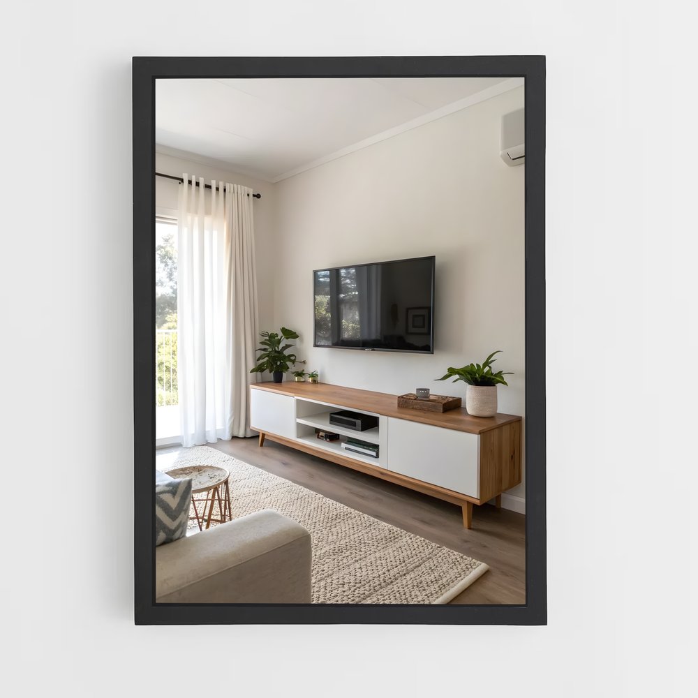 ap-tv stand-5 cadre Noir