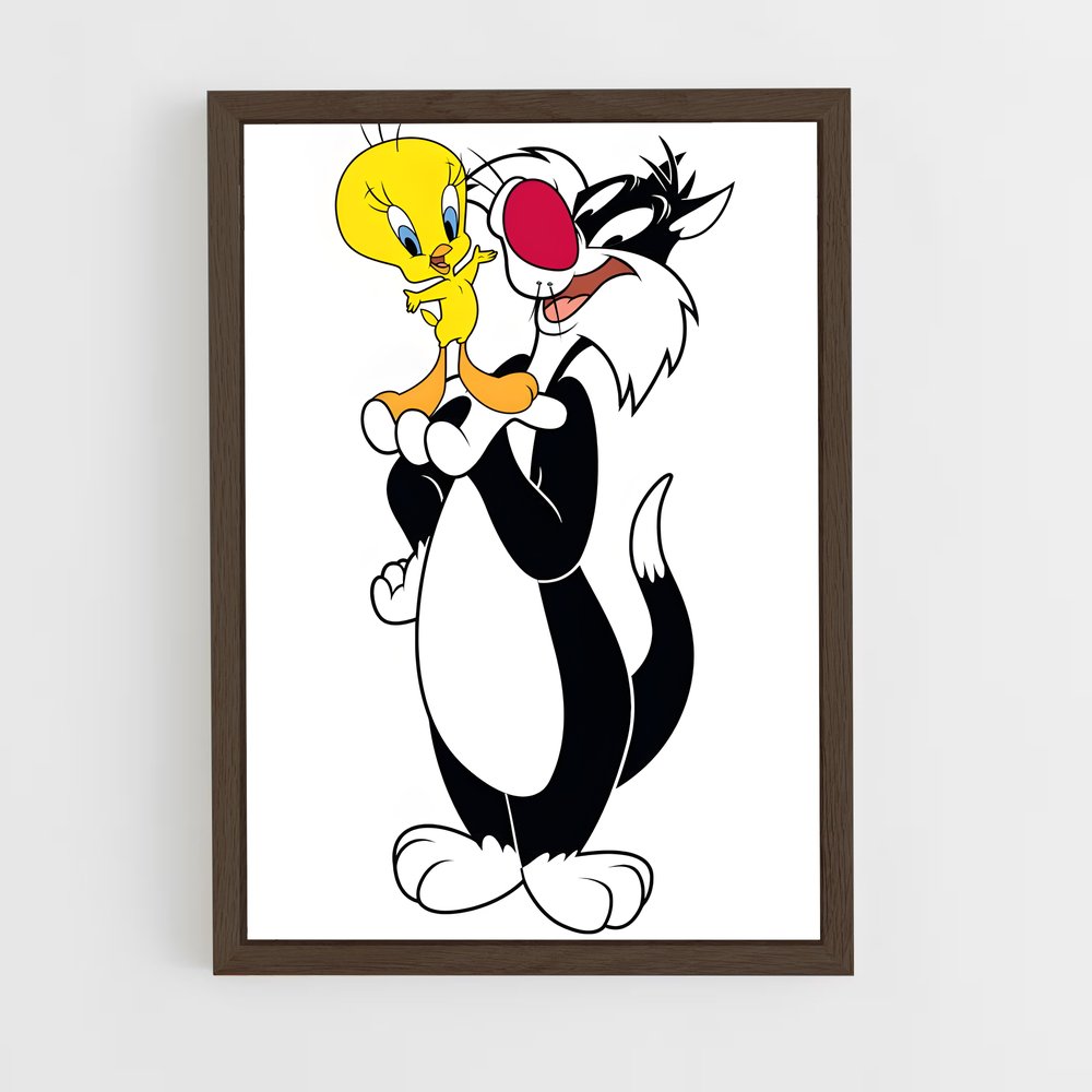 ap-tweety-3 cadre Bois foncé
