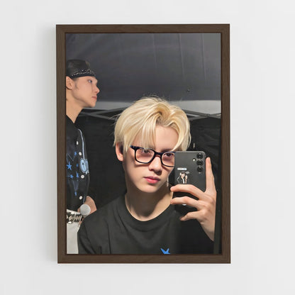 ap-txt-8 cadre Bois foncé