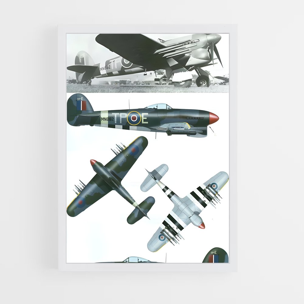 ap-typhoon hawker-1 cadre Blanc