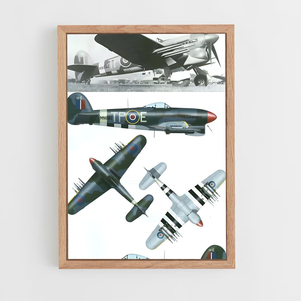 ap-typhoon hawker-1 cadre Bois clair
