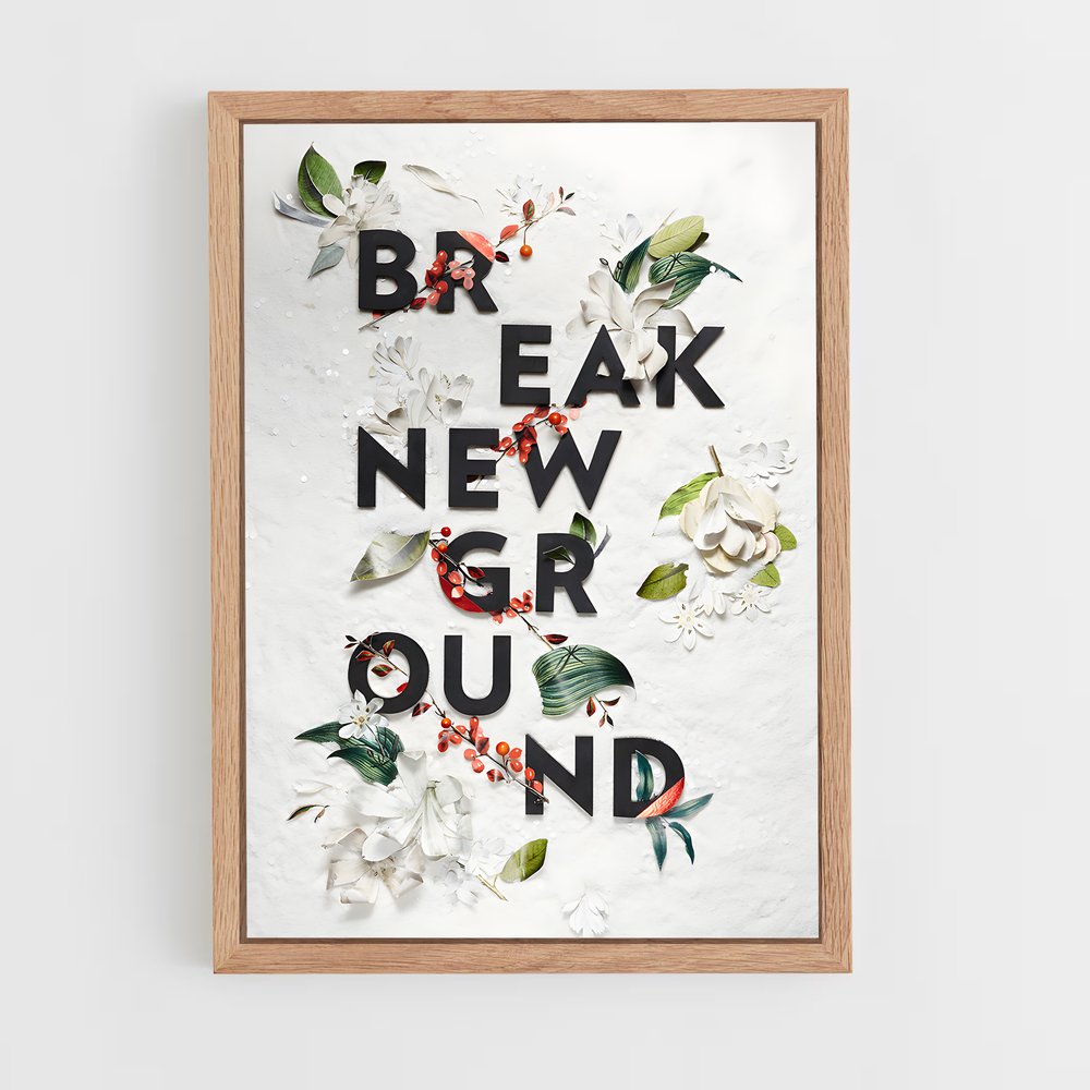 ap-typography art-1 cadre Bois clair