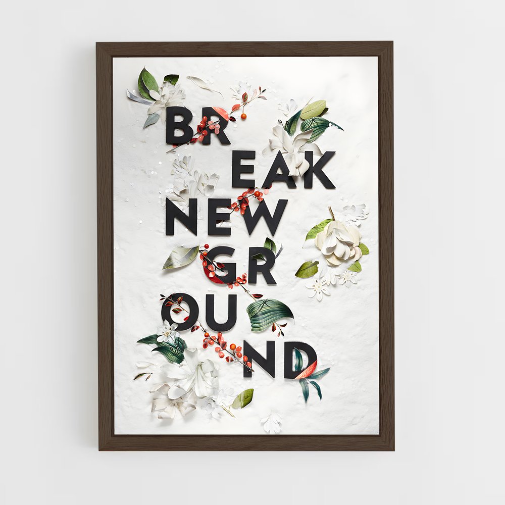 ap-typography art-1 cadre Bois foncé