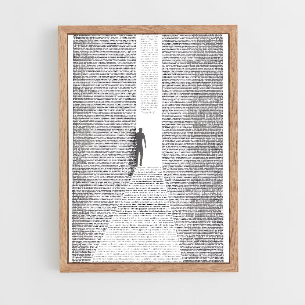 ap-typography art-6 cadre Bois clair
