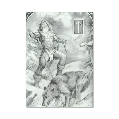 Poster Loup et Guerrier