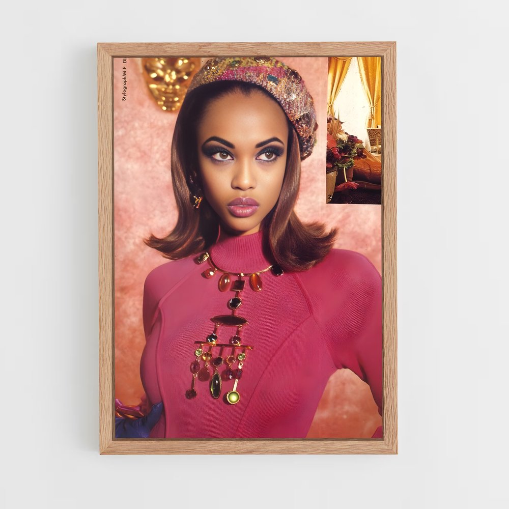 ap-tyra banks-3 cadre Bois clair