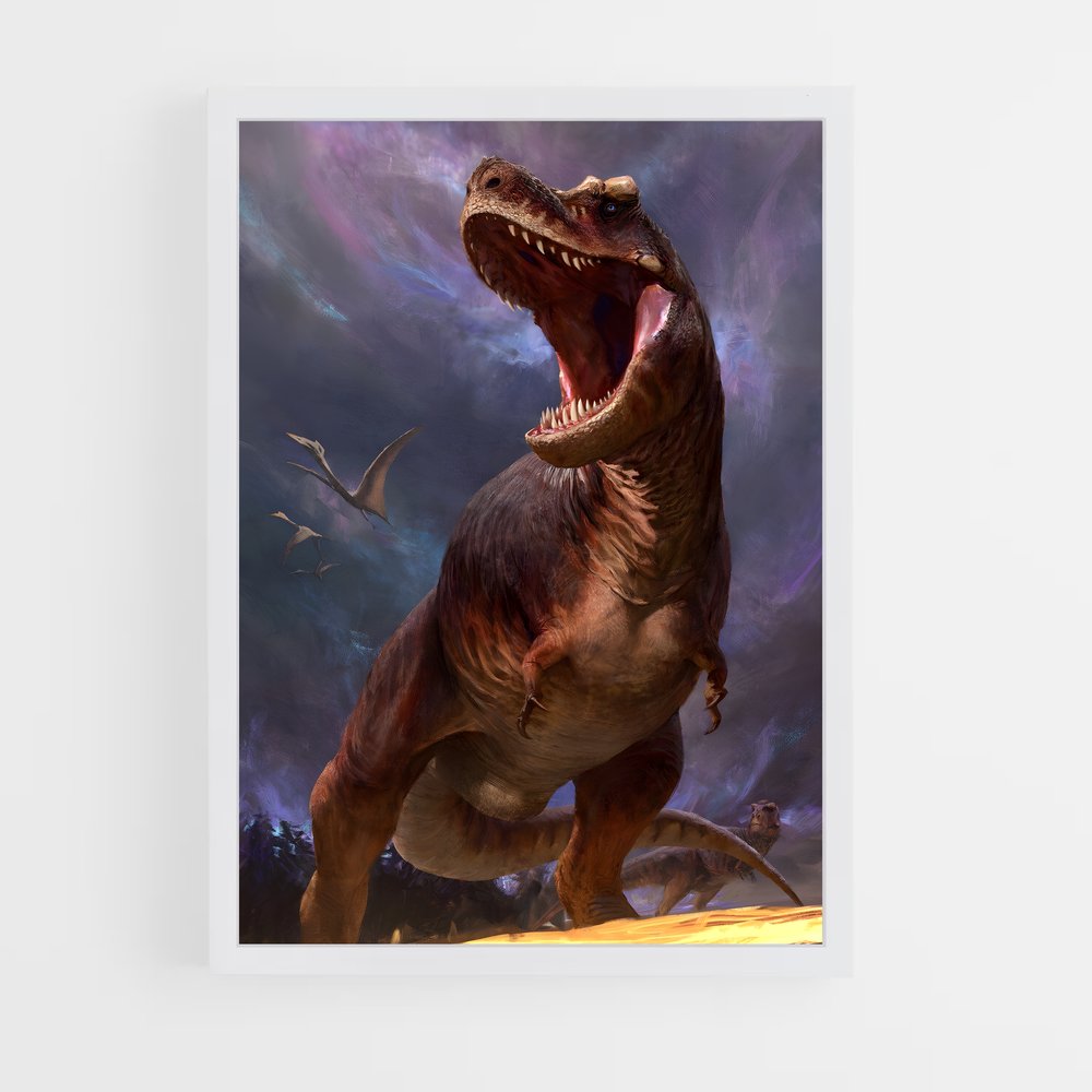ap-tyrannosaurus rex-1 cadre Blanc