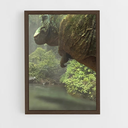 ap-tyrannosaurus rex-2 cadre Bois foncé