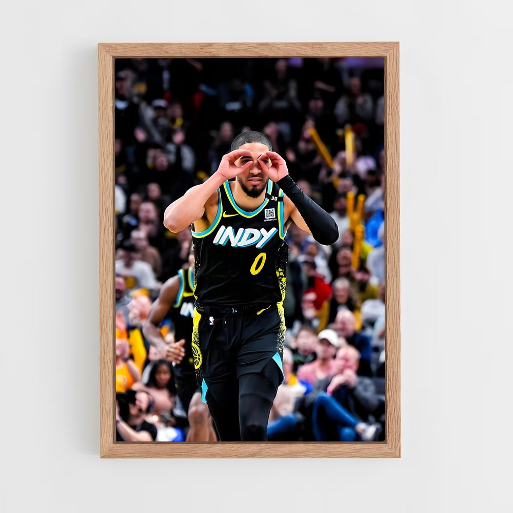 ap-tyrese haliburton-10 cadre Bois clair