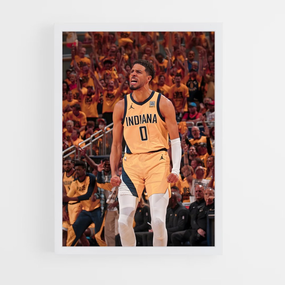 ap-tyrese haliburton-3 cadre Blanc