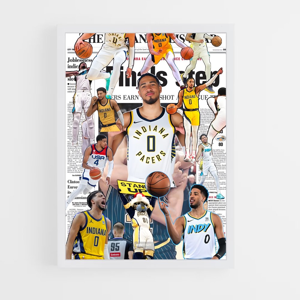 ap-tyrese haliburton-4 cadre Blanc
