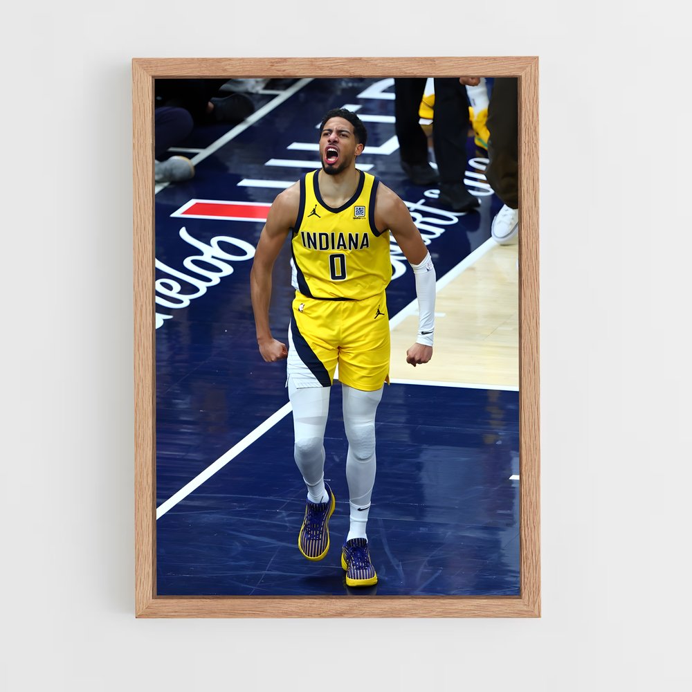 ap-tyrese haliburton-6 cadre Bois clair