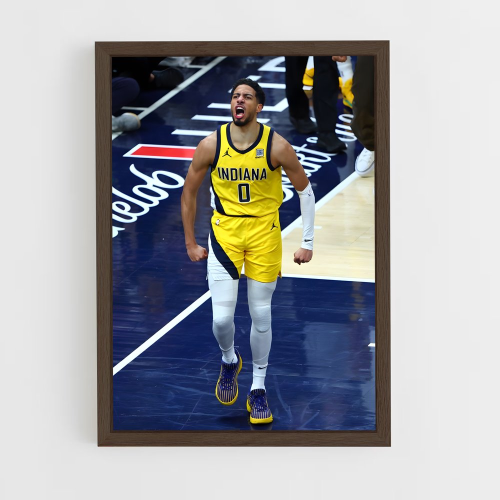 ap-tyrese haliburton-6 cadre Bois foncé