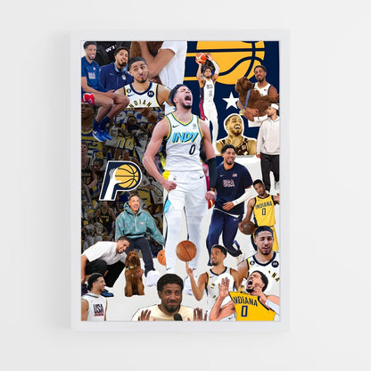ap-tyrese haliburton-7 cadre Blanc