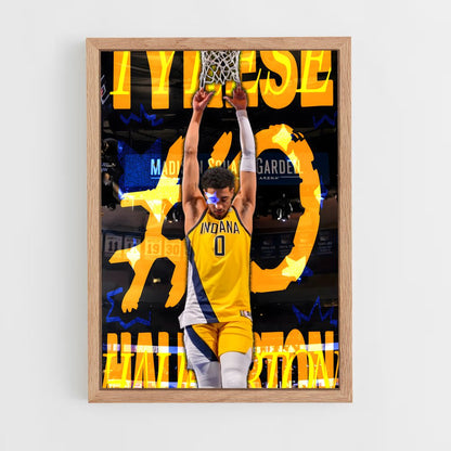 ap-tyrese haliburton-8 cadre Bois clair