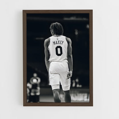 ap-tyrese maxey-5 cadre Bois foncé