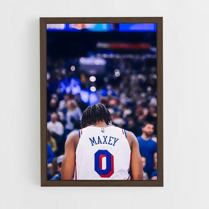 ap-tyrese maxey-6 cadre Bois foncé