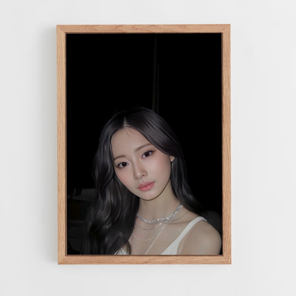 ap-tzuyu-4 cadre Bois clair