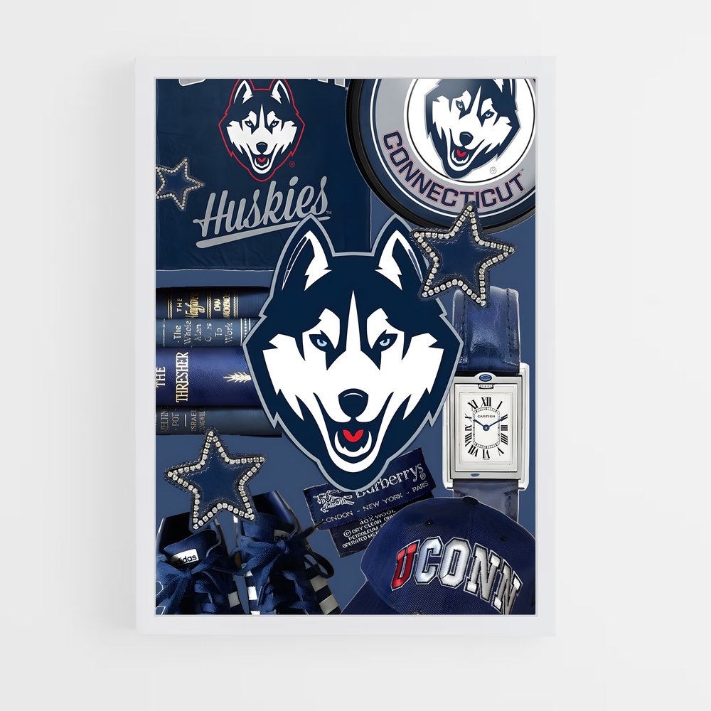 ap-uconn huskies-1 cadre Blanc
