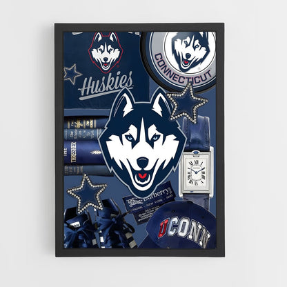 ap-uconn huskies-1 cadre Noir