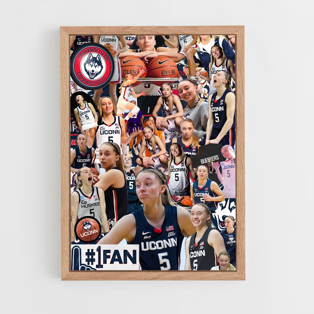 ap-uconn huskies-2 cadre Bois clair