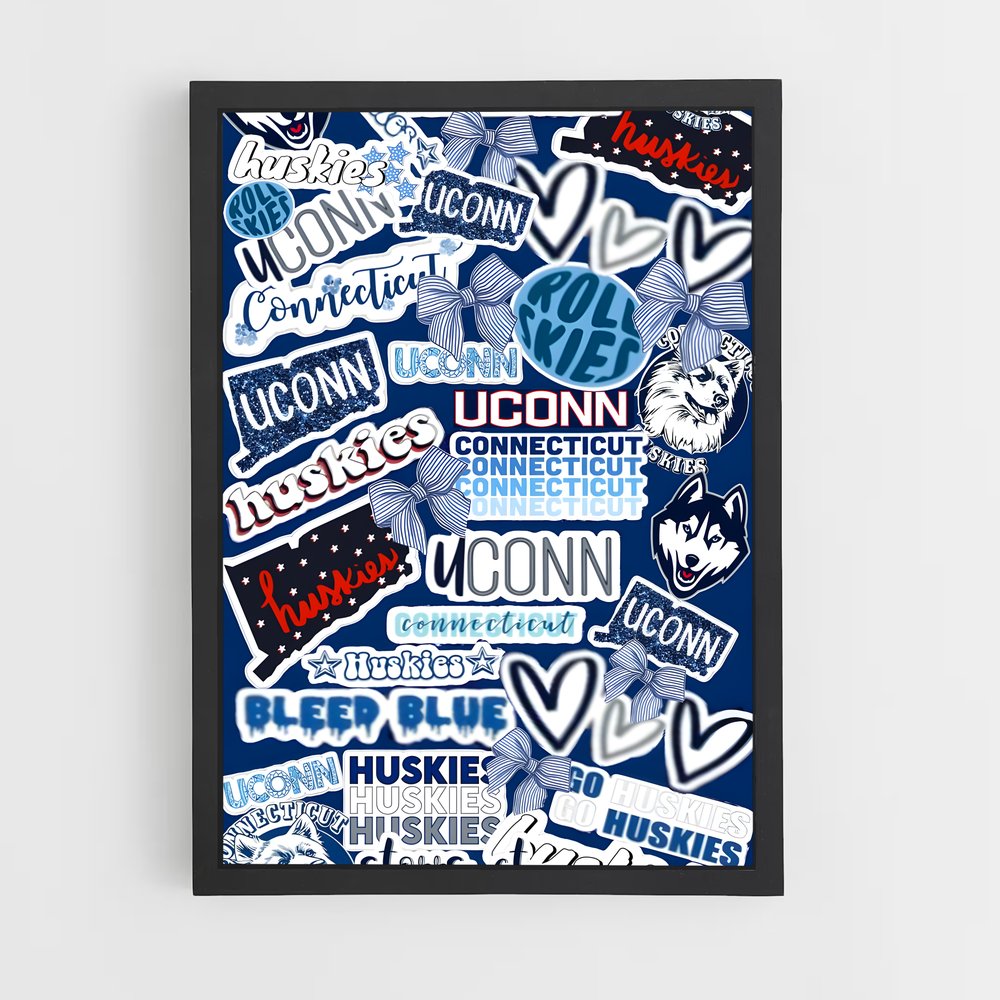 ap-uconn huskies-5 cadre Noir