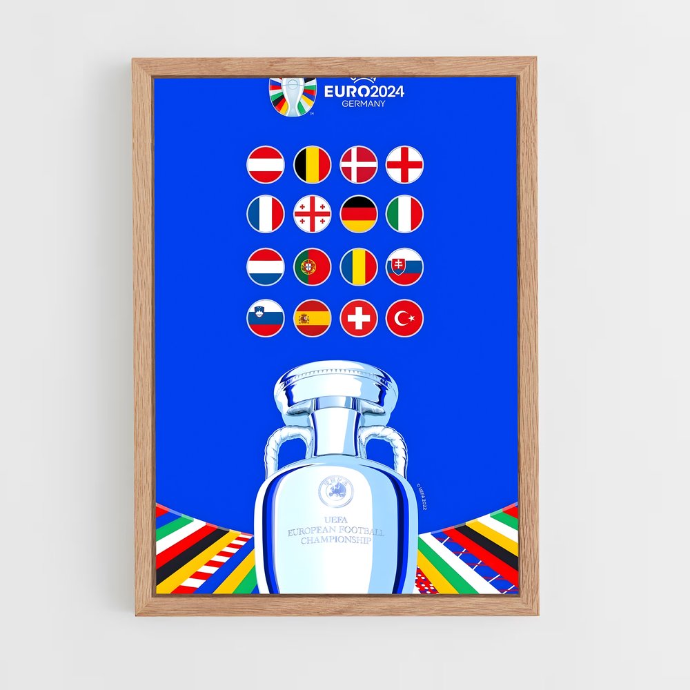 ap-uefa european championship-2 cadre Bois clair