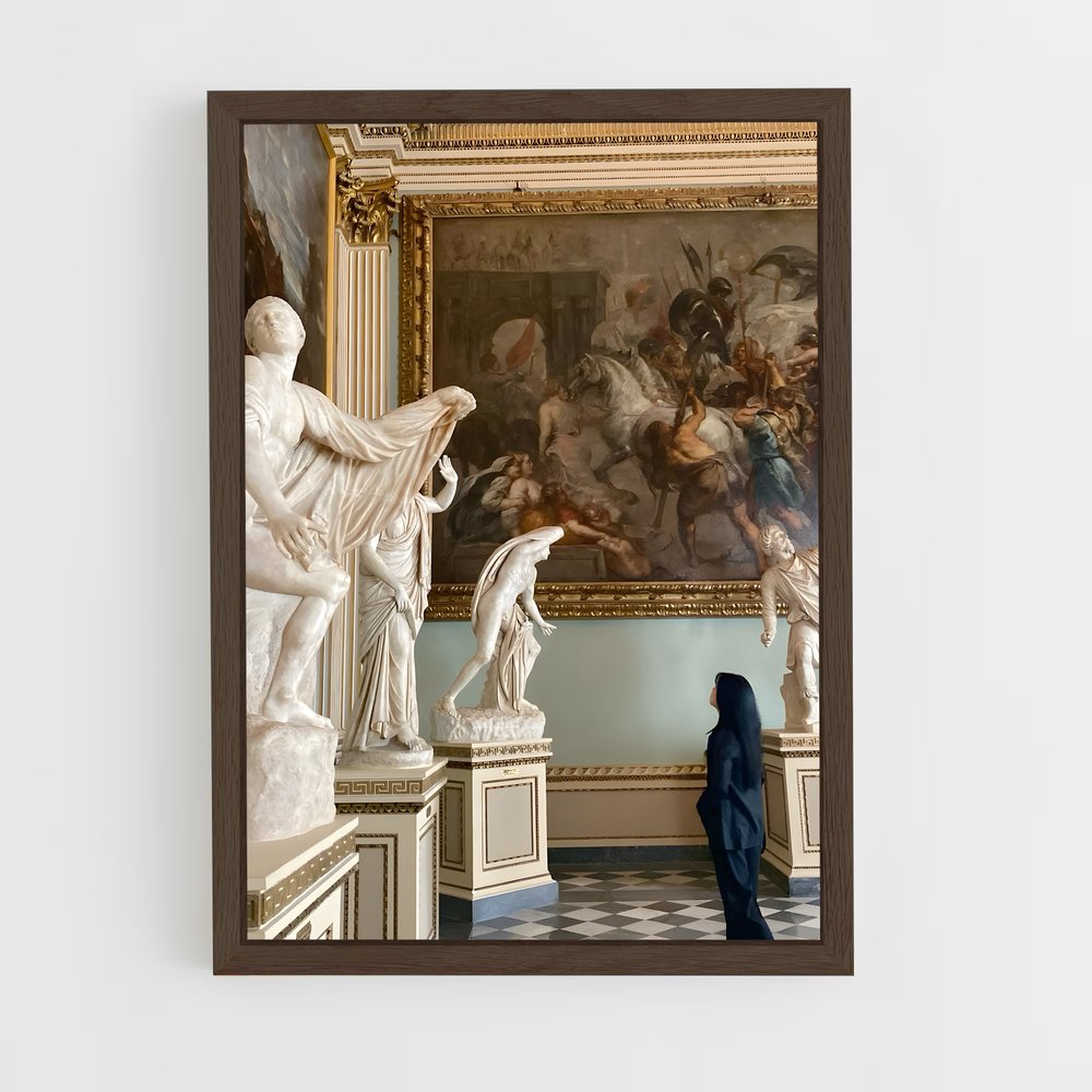 ap-uffizi gallery-1 cadre Bois foncé