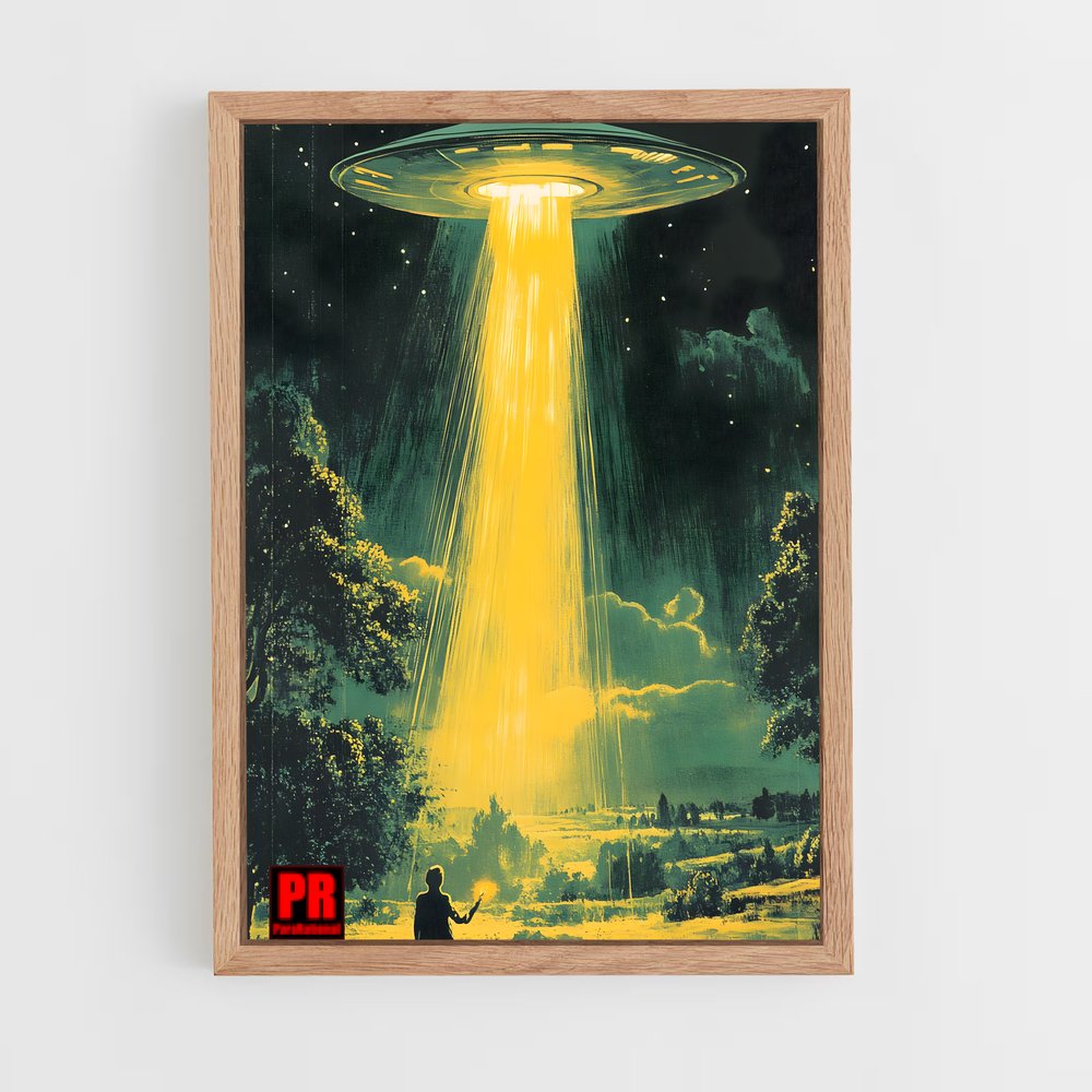 ap-ufo abduction-2 cadre Bois clair