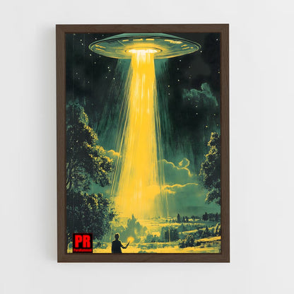 ap-ufo abduction-2 cadre Bois foncé