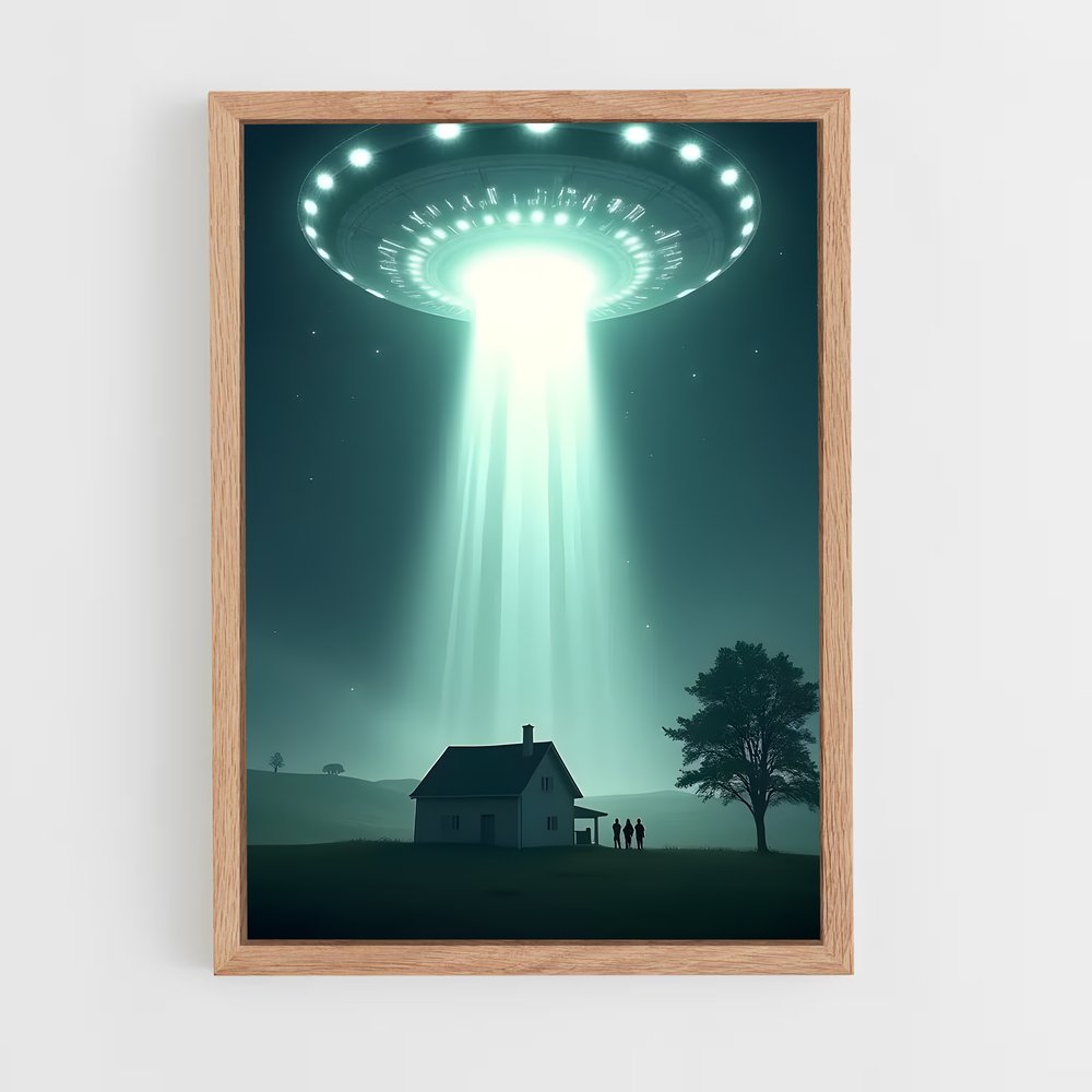 ap-ufo abduction-3 cadre Bois clair