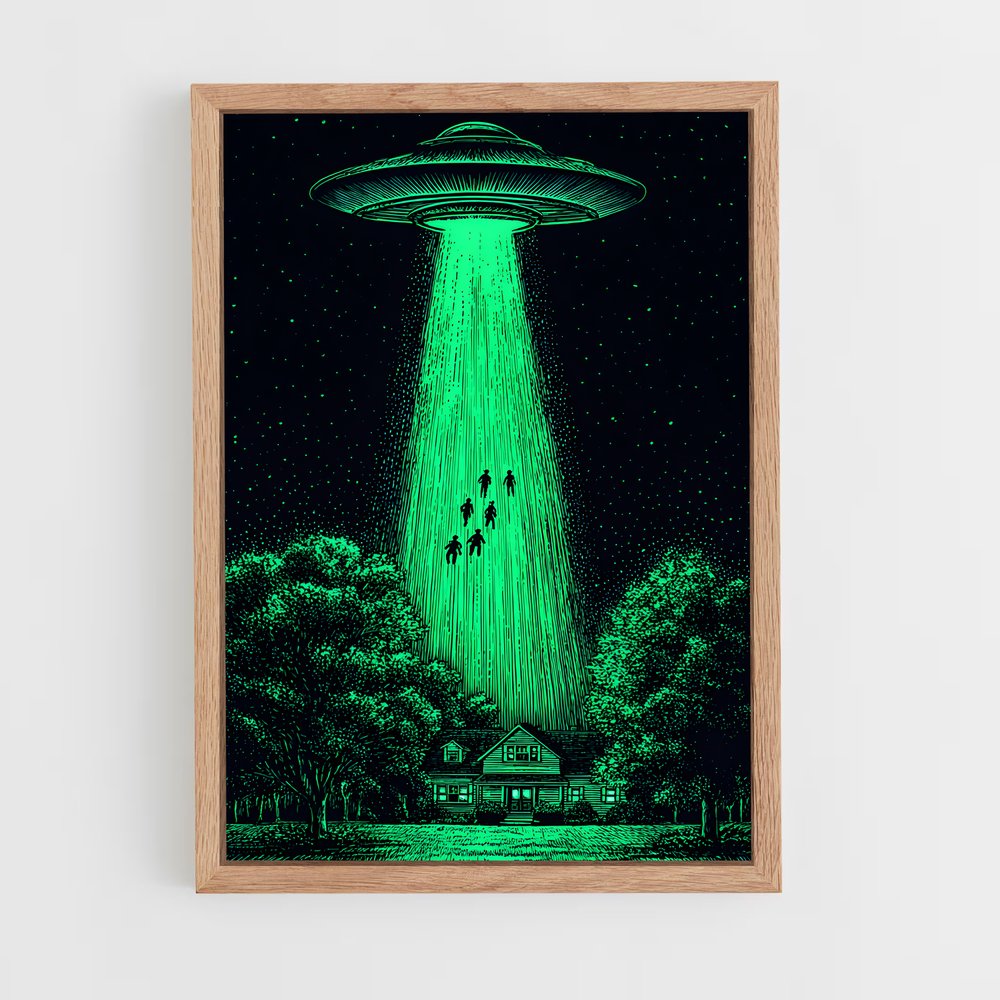 ap-ufo abduction-4 cadre Bois clair
