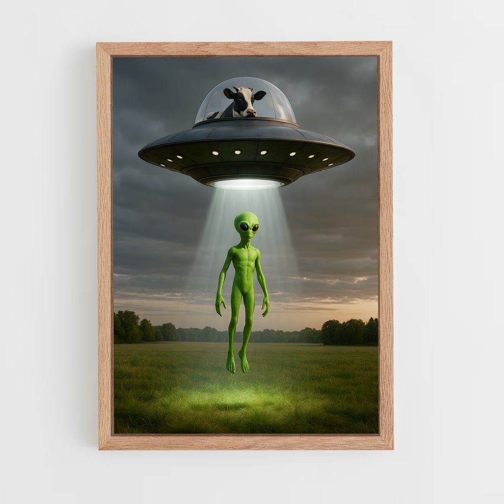 ap-ufo abduction-5 cadre Bois clair
