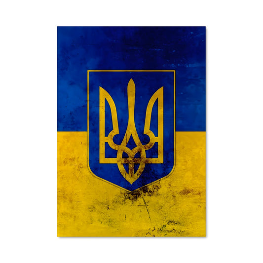 Poster Horizon Bleu et Jaune