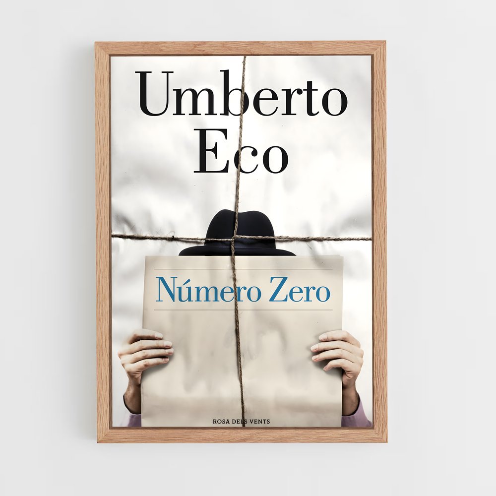ap-umberto eco-10 cadre Bois clair