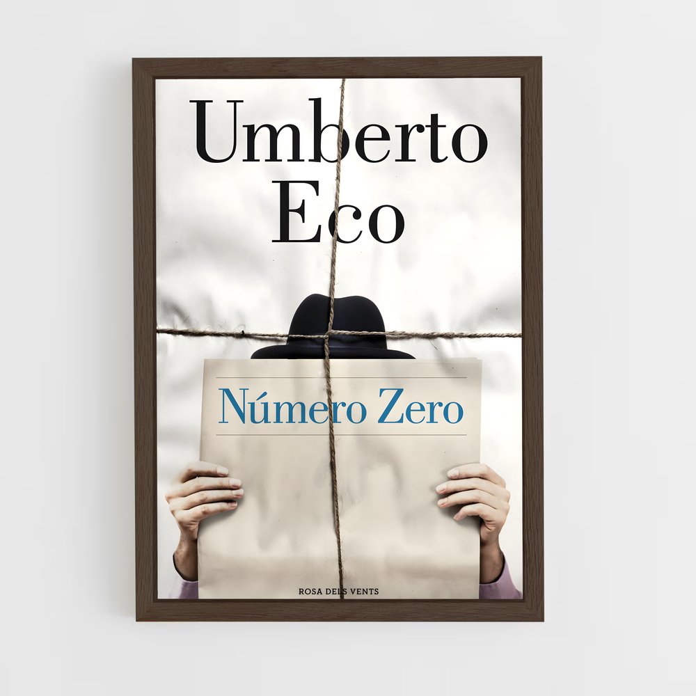 ap-umberto eco-10 cadre Bois foncé
