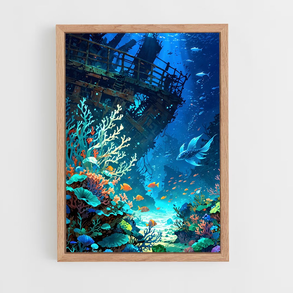 ap-underwater-18 cadre Bois clair