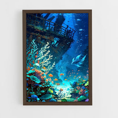 ap-underwater-18 cadre Bois foncé