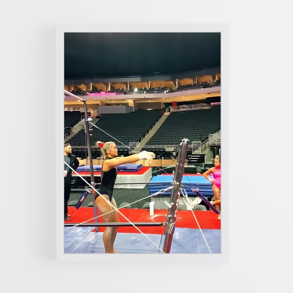 ap-uneven bars gymnastics-1 cadre Blanc