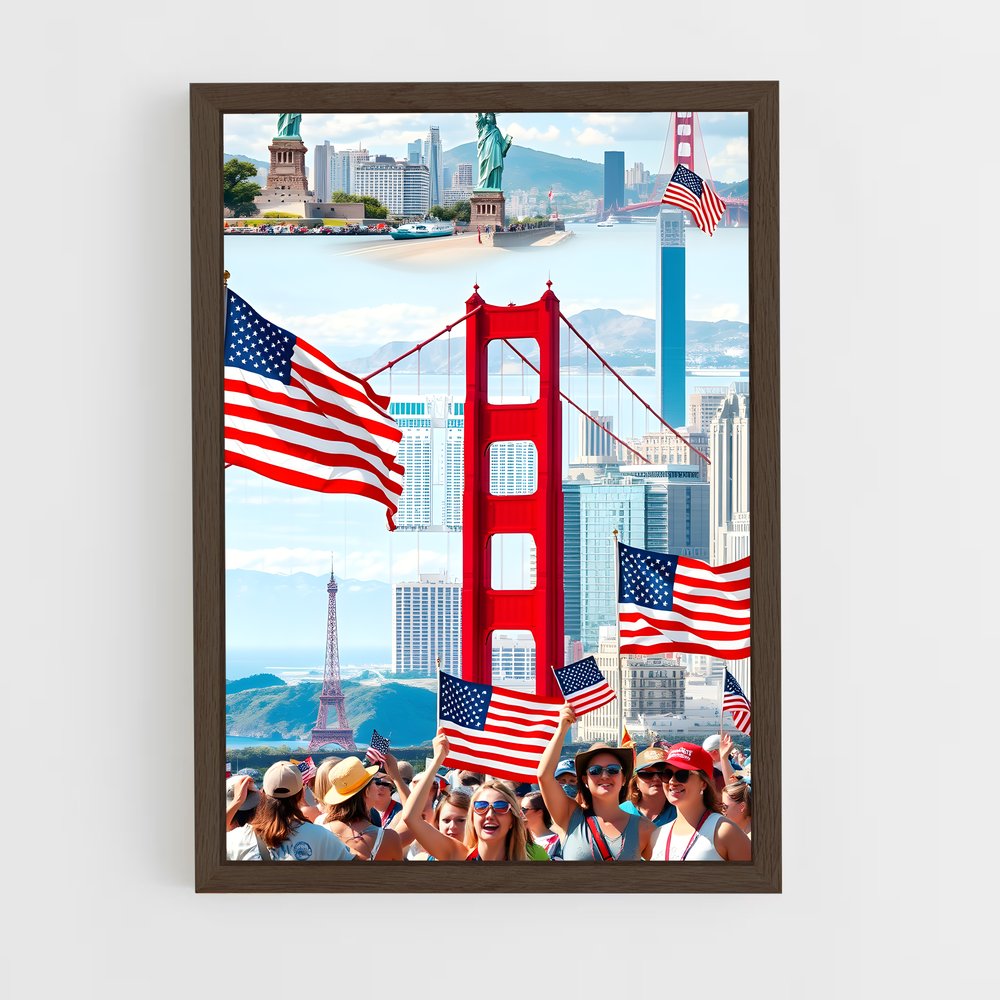 ap-united states-10 cadre Bois foncé