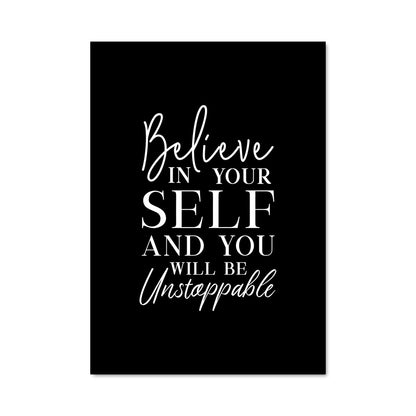 Poster Unstoppable Belief