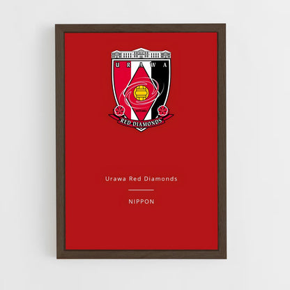 ap-urawa red diamonds-4 cadre Bois foncé