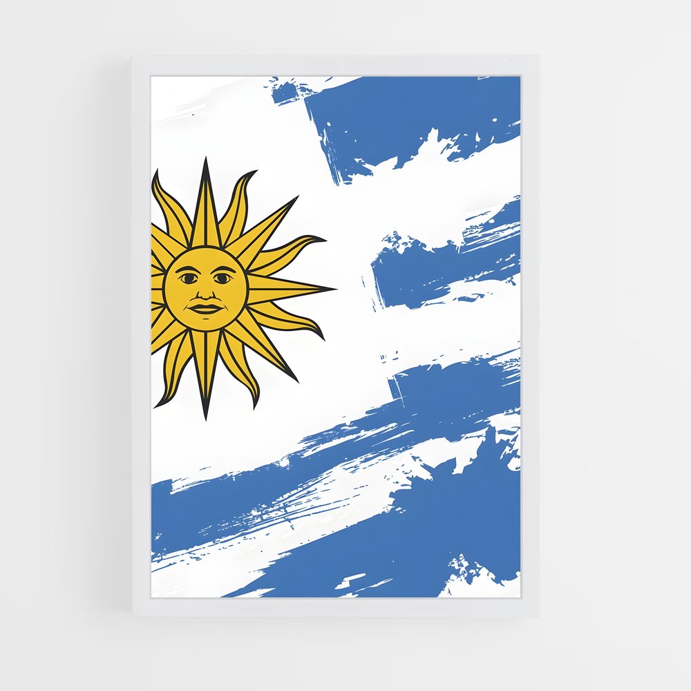 ap-uruguay flag-1 cadre Blanc